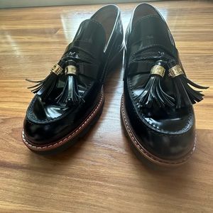 Stuart Weitzman Manila Jet Mirror Tassel Loafer